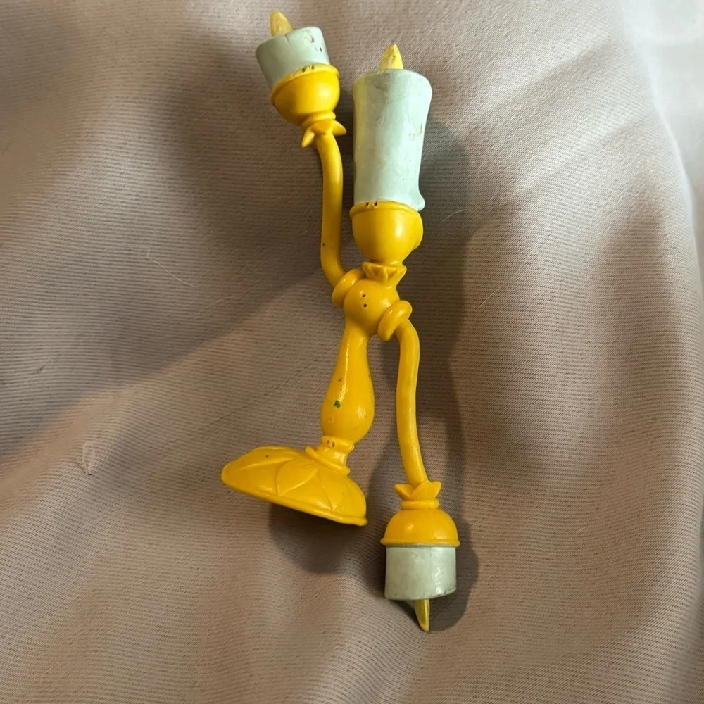 VTG Disney Just Toys The Beauty & The Beast Bendable Figures lot 5 1990s Heavy - Picture 8 of 12